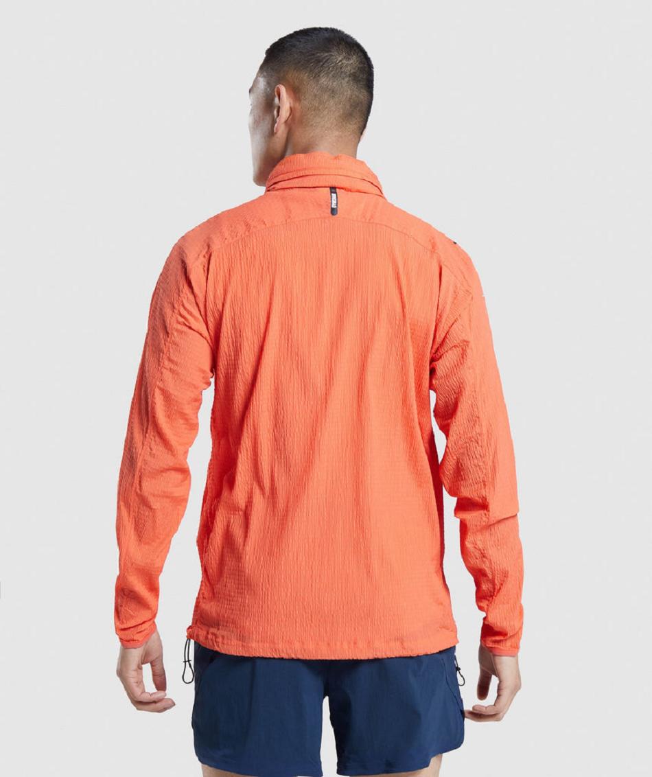 Accessories Męskie Gymshark Speed Evolve Windbreaker Pomarańczowe | PL 3559AHK